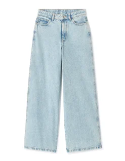 High waisted wide leg jeans - lichtblauw
