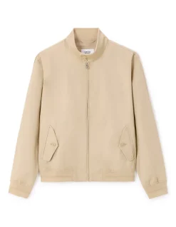Hoge kraag vest - beige
