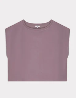 HOME Mouwloos los T-shirt - Paars