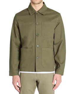 Jas col chemise - bruin