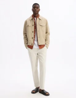 Jas met andere - beige
