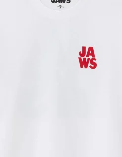 JAWS - Wit T-shirt