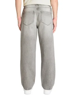 Jean baggy 100% katoen C75 - grijs