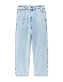 Jean baggy 100% katoen C75 - lichtblauw
