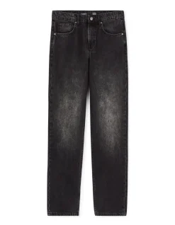 Jean los 100% katoen c75 - zwart