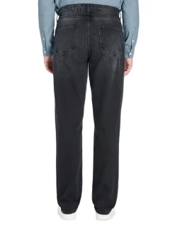 Jean los 100% katoen c75 - zwart