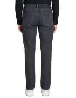 Jean recht 100% katoen stretch c15 3 lengtes - grijs