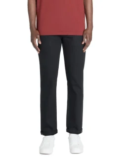 Jean recht 100% katoen stretch C15 - zwart