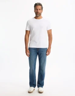 Jean regular 100% katoen stretch c5 3 lengtes - denim