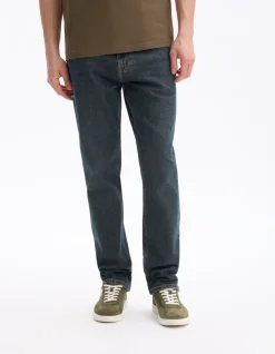 Jean straight 100% katoen stretch C15 - blauw