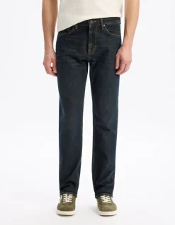 Jean straight 100% katoen stretch C15 - blauw