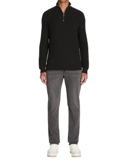 Jean straight katoen stretch C15 - grijs