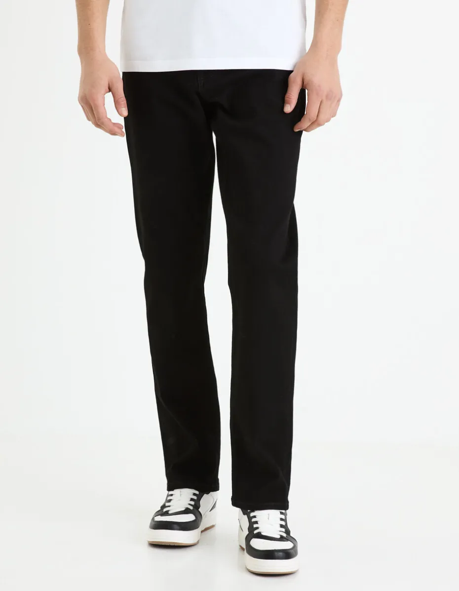 Jean straight stretch C15 3 lengtes - zwart
