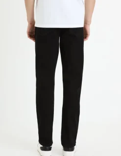 Jean straight stretch C15 3 lengtes - zwart