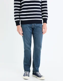 Jean straight stretch C15 3 lengtes - blauw