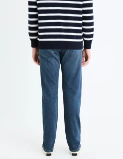 Jean straight stretch C15 3 lengtes - blauw