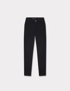Jegging met hoge taille - zwart