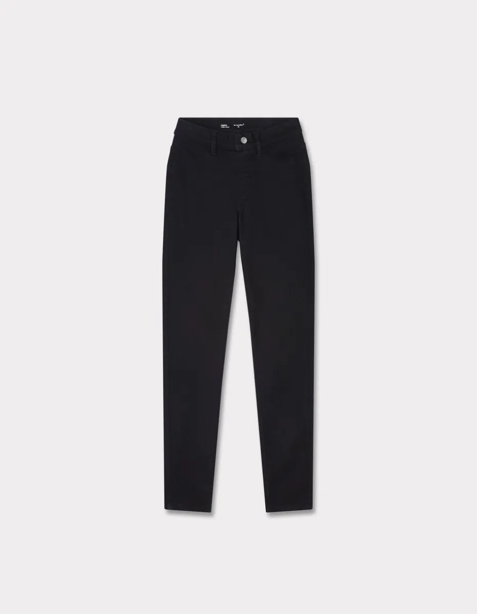 Jegging met hoge taille - zwart