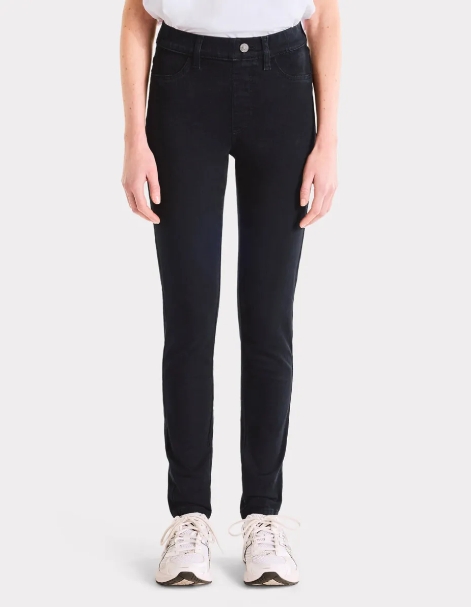 Jegging met hoge taille - zwart