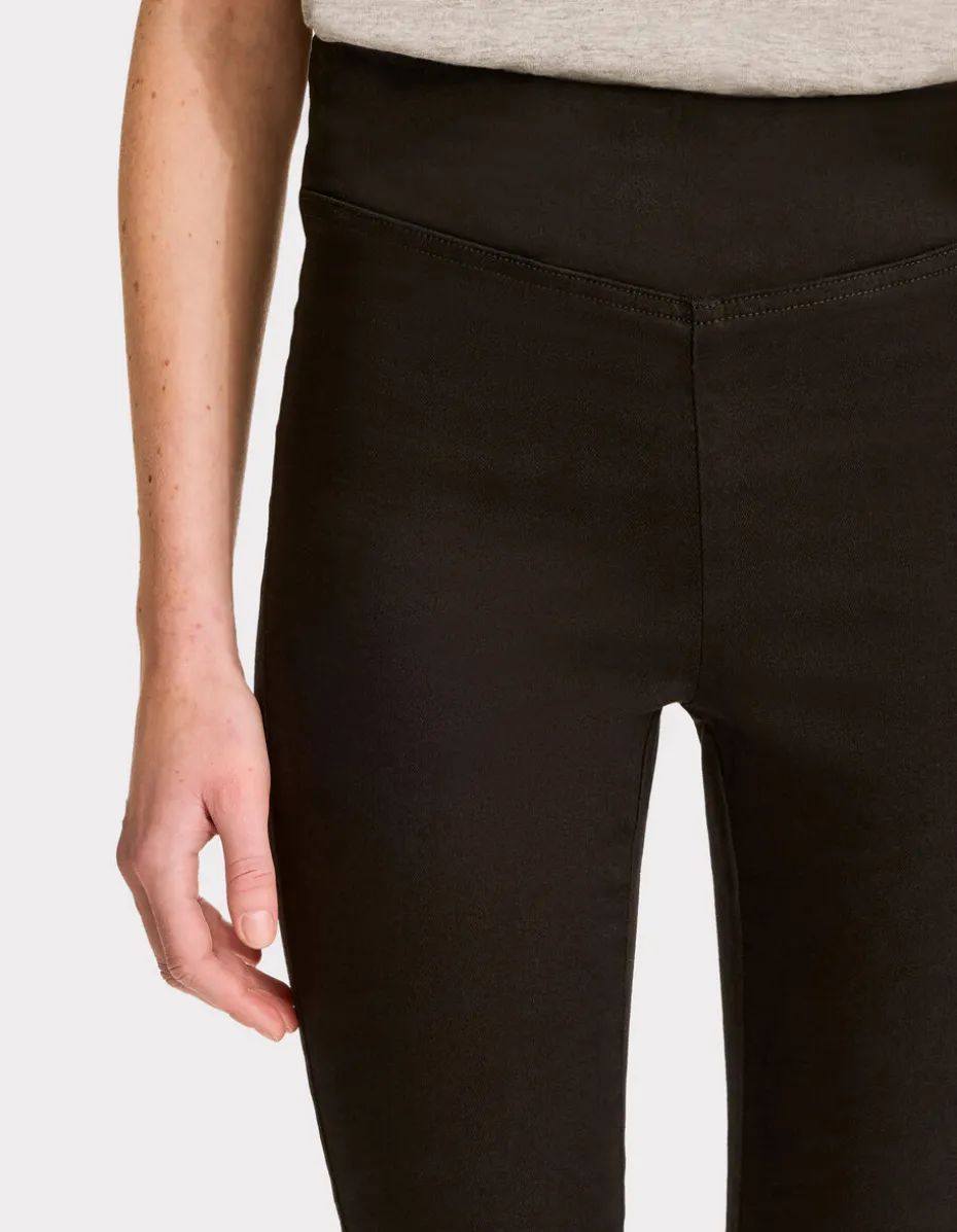 Jegging met hoge taille - zwart