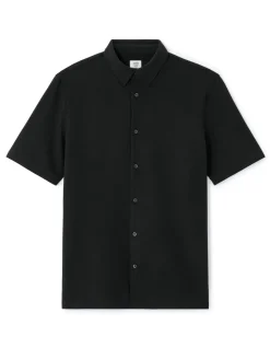 Jersey shirt regular fit - zwart