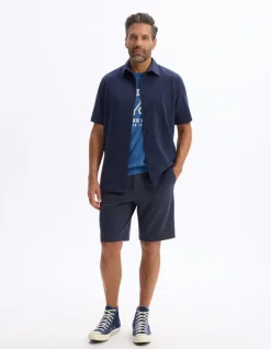 Jerseyshirt regular fit - marineblauw