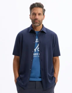 Jerseyshirt regular fit - marineblauw