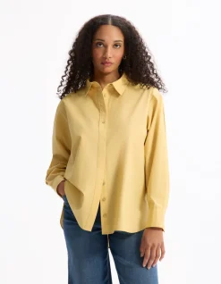 Katoenen blouse - geel