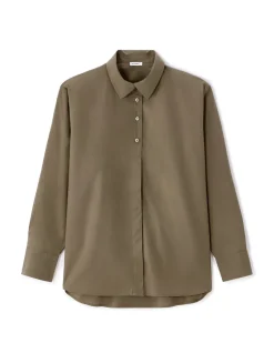 Katoenen blouse - kaki
