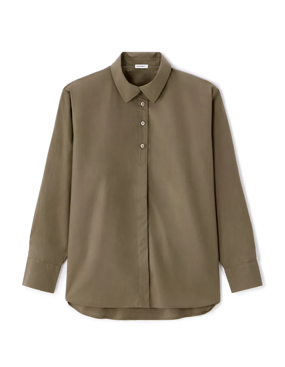 Katoenen blouse - kaki