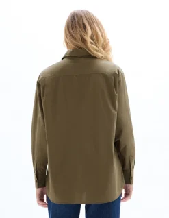 Katoenen blouse - kaki