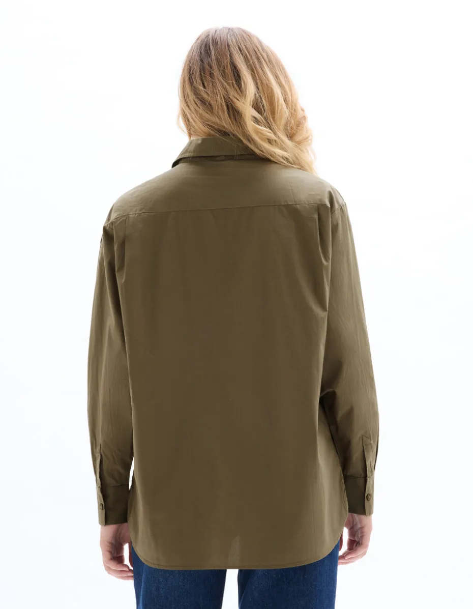 Katoenen blouse - kaki