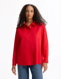 Katoenen blouse - rood