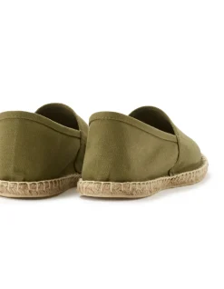 Katoenen canvas espadrilles - kaki