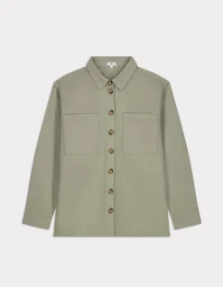 Katoenen overshirt - groen