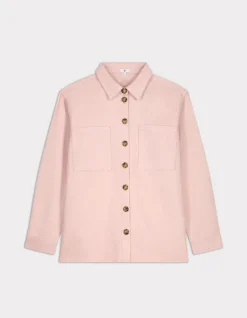 Katoenen overshirt - roze