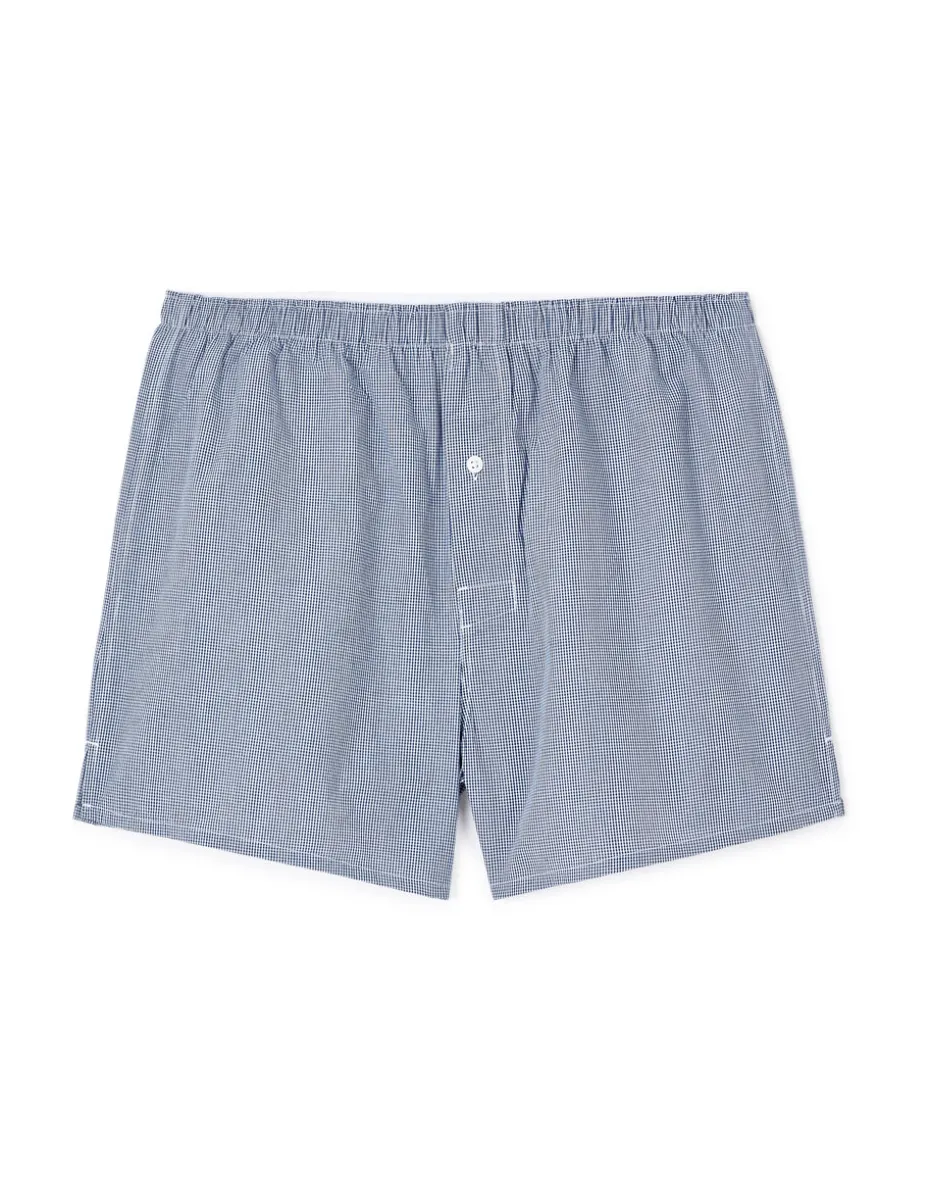 Katoenen pyjamashort - marine