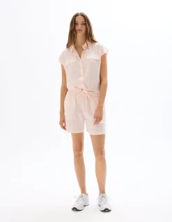 Katoenen short van gaas - roze