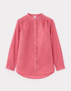 katoenen voile blouse - roze