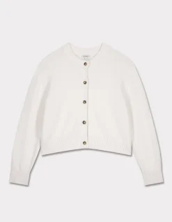 Kort katoenen vest - ecru