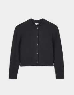Kort katoenen vest - marineblauw