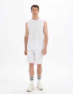 Korte stretch sportkleding - wit