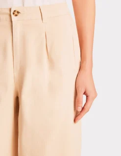 Lange geplooide broek - beige