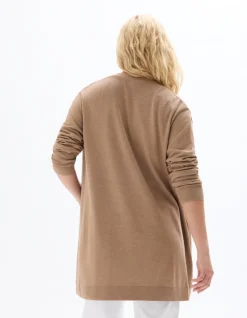 Lange mouwen vest - bruin