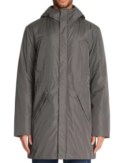 Lange parka - grijs