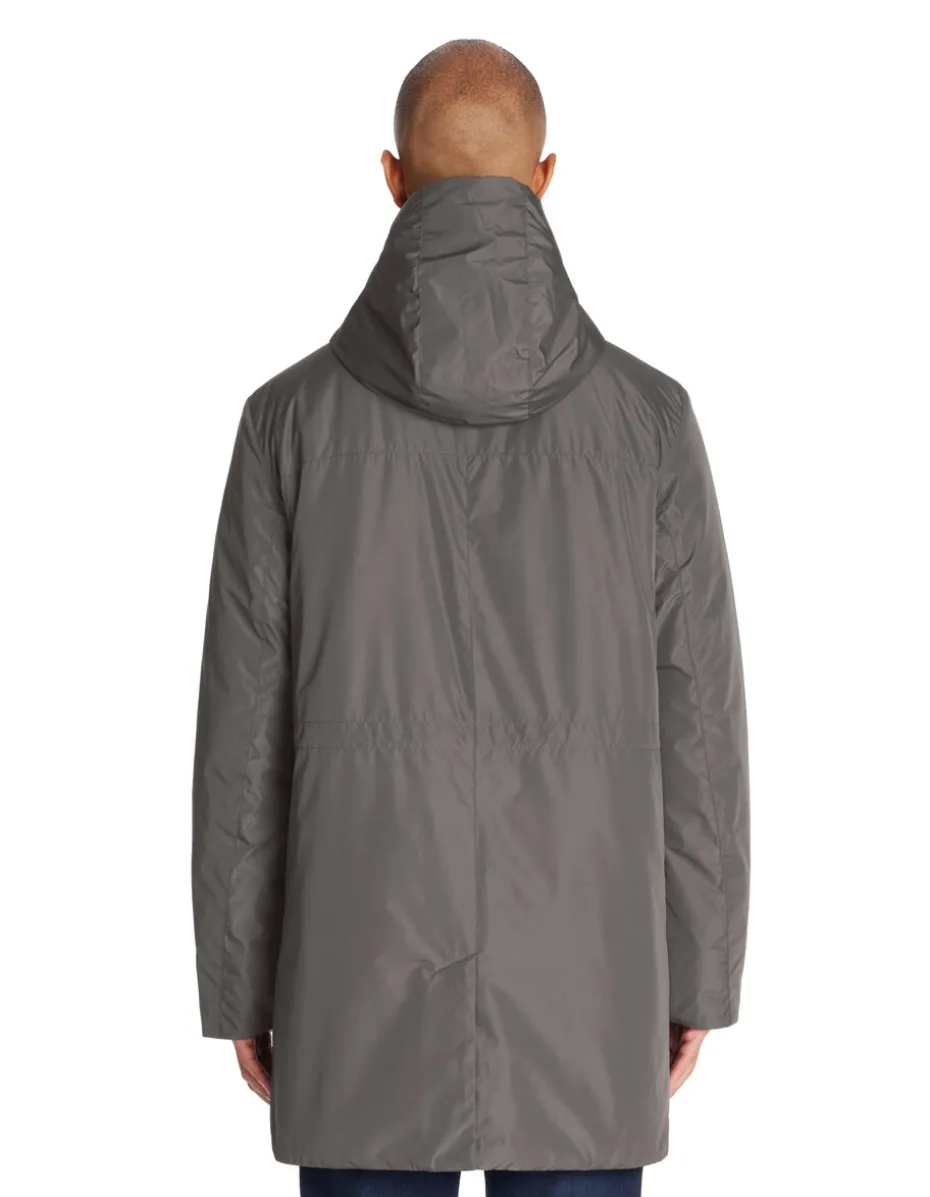 Lange parka - grijs