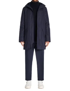 Lange parka - marine