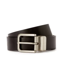 Lederen riem met vintage gesp
