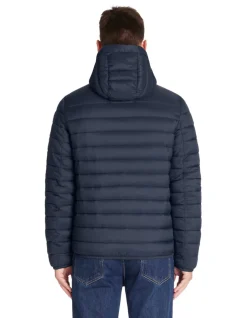 Licht donsjack met capuchon