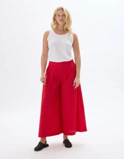 Lichte, vloeiende broek - rood